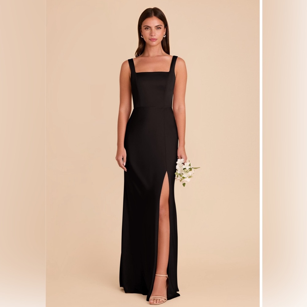 Birdy Grey Alex Dress - Matte Satin Black